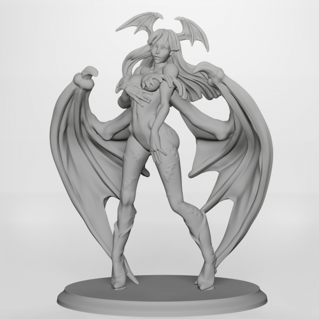 Morrigan Aensland 3d printable 3Dプリントモデル .c4d .max .obj .3ds .fbx .stl .blend 