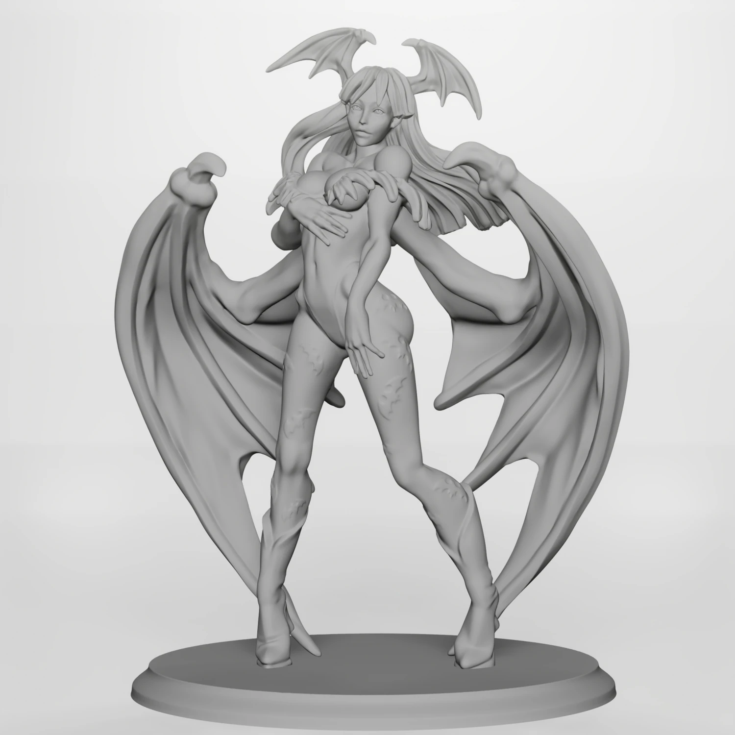 Morrigan Aensland 3d printable 3D Print Model .c4d .max .obj .3ds .fbx .stl .blend