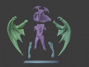 Morrigan Aensland 3d printable 3Dプリントモデル