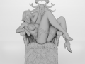 Mistress on the throne 3d printable 3D Print Models
