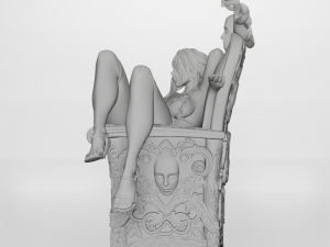 Mistress on the throne 3d printable Modèles 3D en vedette