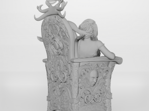 Mistress on the throne 3d printable Modèles 3D en vedette