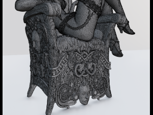 Mistress on the throne 3d printable Modèles 3D en vedette