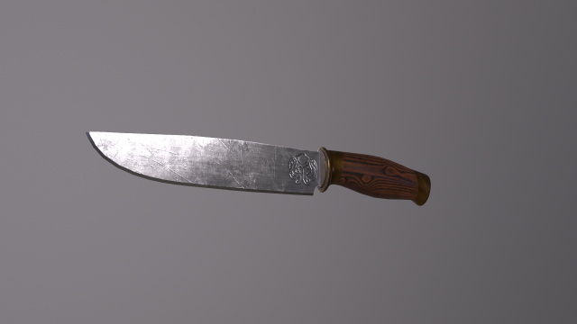 Knife Model 3D .c4d .max .obj .3ds .fbx .stl .blend 