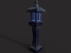 Lâmpada japonesa Modelo 3D