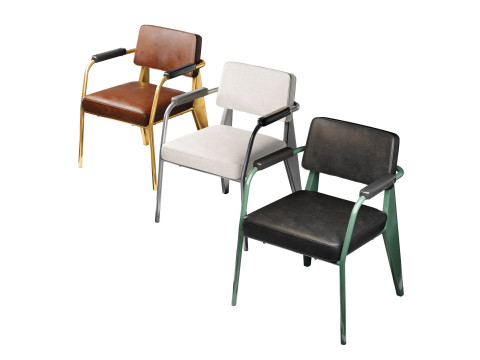 Leather chair Model 3D