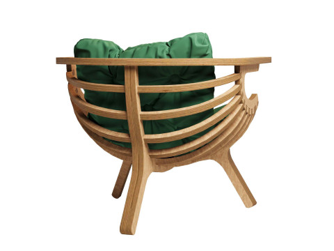 Chair seashell Modello 3D