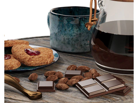 Chemex on a tray 3D Model