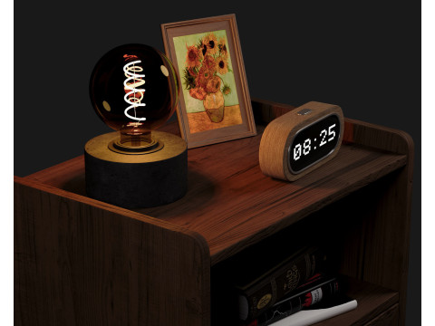 Bedside table 3D Модель