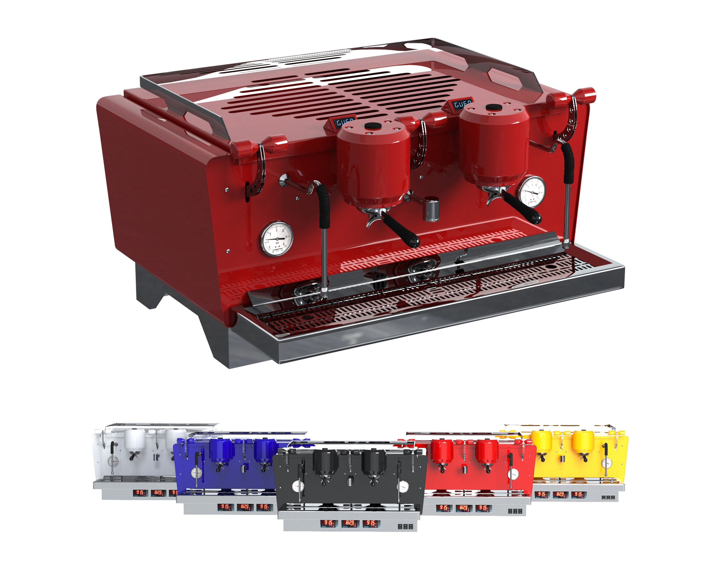 Coffee machine Gufo S2 3D Model .c4d .max .obj .3ds .fbx .stl .blend