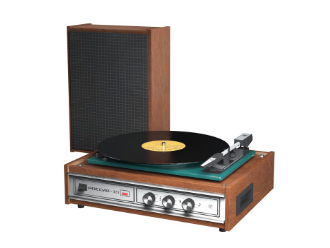 Vinyl Record Player Russia - 323 3D Model