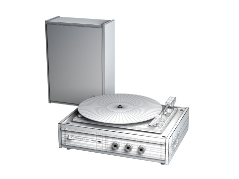 Vinyl Record Player Russia - 323 3D Model