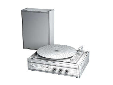 Vinyl Record Player Russia - 323 3D Model