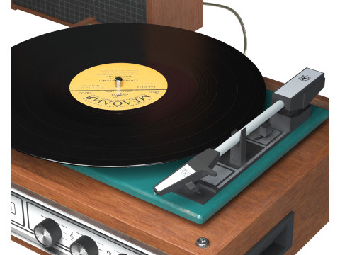Vinyl Record Player Russia - 323 3D Model