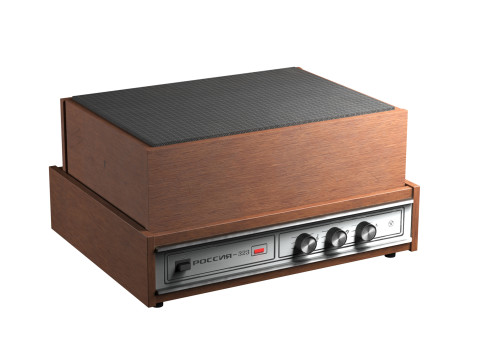 Vinyl Record Player Russia - 323 3D Model