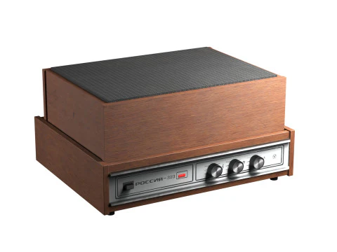 Vinyl Record Player Russia - 323 3D Model