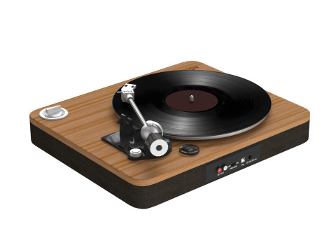 Vinyl Record Player Marley Stir it Up 3D Model