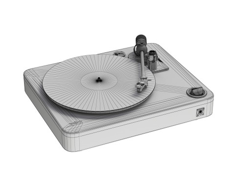Vinyl Record Player Marley Stir it Up 3D Model