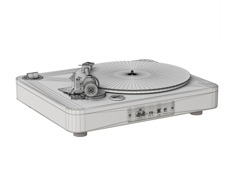Vinyl Record Player Marley Stir it Up 3D Model