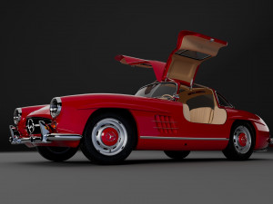 Mercedes-Benz 300 SL 3D Модель