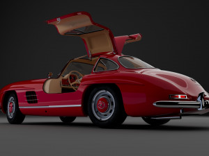 Mercedes-Benz 300 SL 3D Модель
