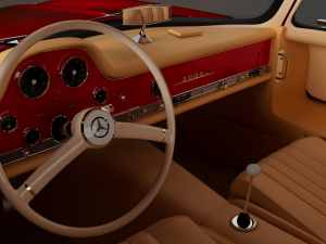 Mercedes-Benz 300 SL 3D Модель