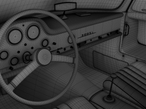 Mercedes-Benz 300 SL 3D Модель