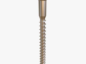 Phillips Flat Head Wood Screw 3D Model