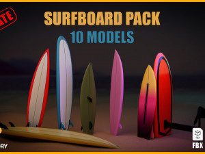 10 Surfboard s UPDATE 3D 模型