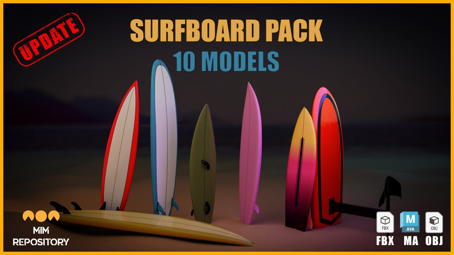 Download Surf's Up with repositoried surfboard