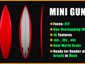 10 Surfboard s UPDATE 3Dモデル