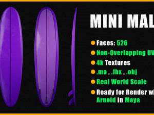 10 Surfboard s UPDATE 3Dモデル