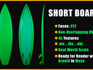 10 Surfboard s UPDATE 3Dモデル