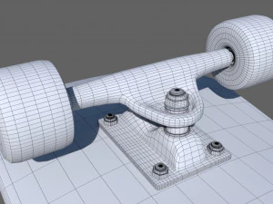 滑板 3D 模型