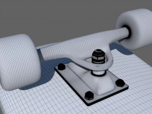 滑板 3D 模型
