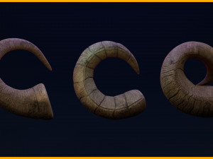 50 Creature Horns IMM 10 Horn Sockets VDM 3D 모델