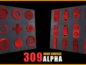 309 Hardsurface Alpha CG Текстуры