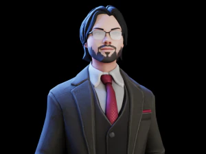The Professor Money Heist 3D Model