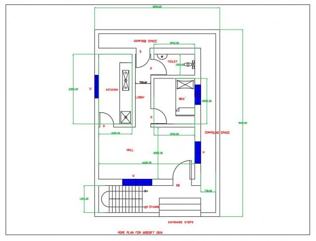 Floor plan for house 3D Модель .c4d .max .obj .3ds .fbx .stl .blend 