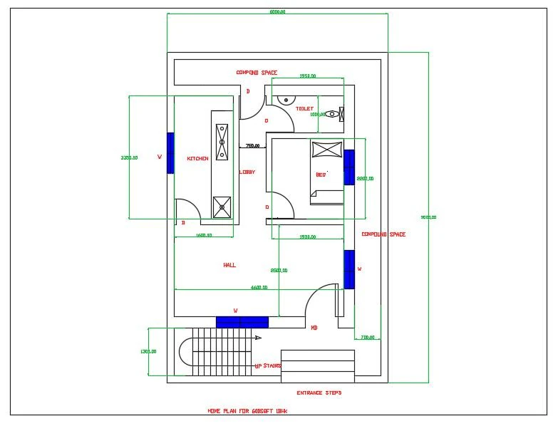 Planta baixa para casa Modelo 3D .c4d .max .obj .3ds .fbx .stl .blend 