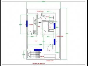 Floor plan for house Model 3D