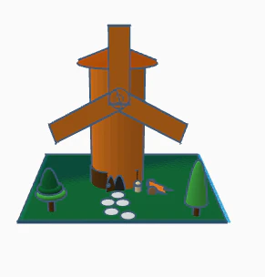 Big mill 3D Model .c4d .max .obj .3ds .fbx .stl .blend 