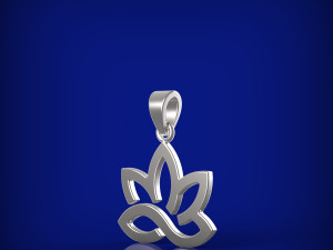 Lotus flower pendant 3D Model