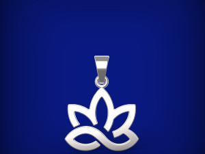 Lotus flower pendant 3D Model