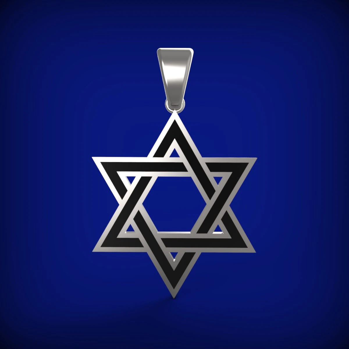 Star of David 3D Model .c4d .max .obj .3ds .fbx .stl .blend