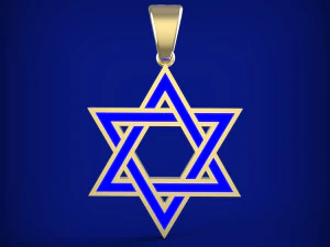 Star of David 3D Model