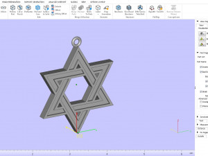 Star of David Modello 3D