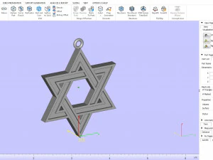 Star of David 3D Model