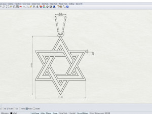 Star of David Modello 3D