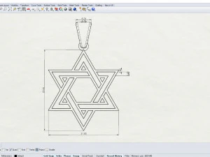 Star of David 3D Model